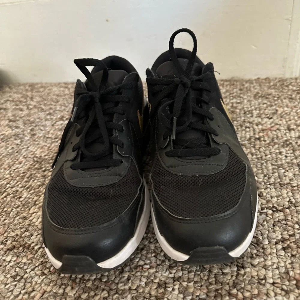 Black and Gold Nike Sneakers ✨